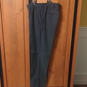 Kenneth Cole Reaction Grey Checkered Dress Pants